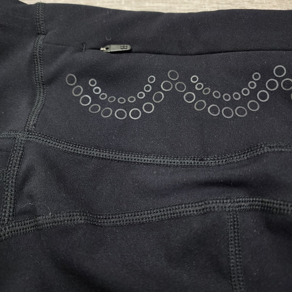 SWEATY BETTY Power Laser Cut Black Workout 7/8 Leggings Small - Picture 7 of 8